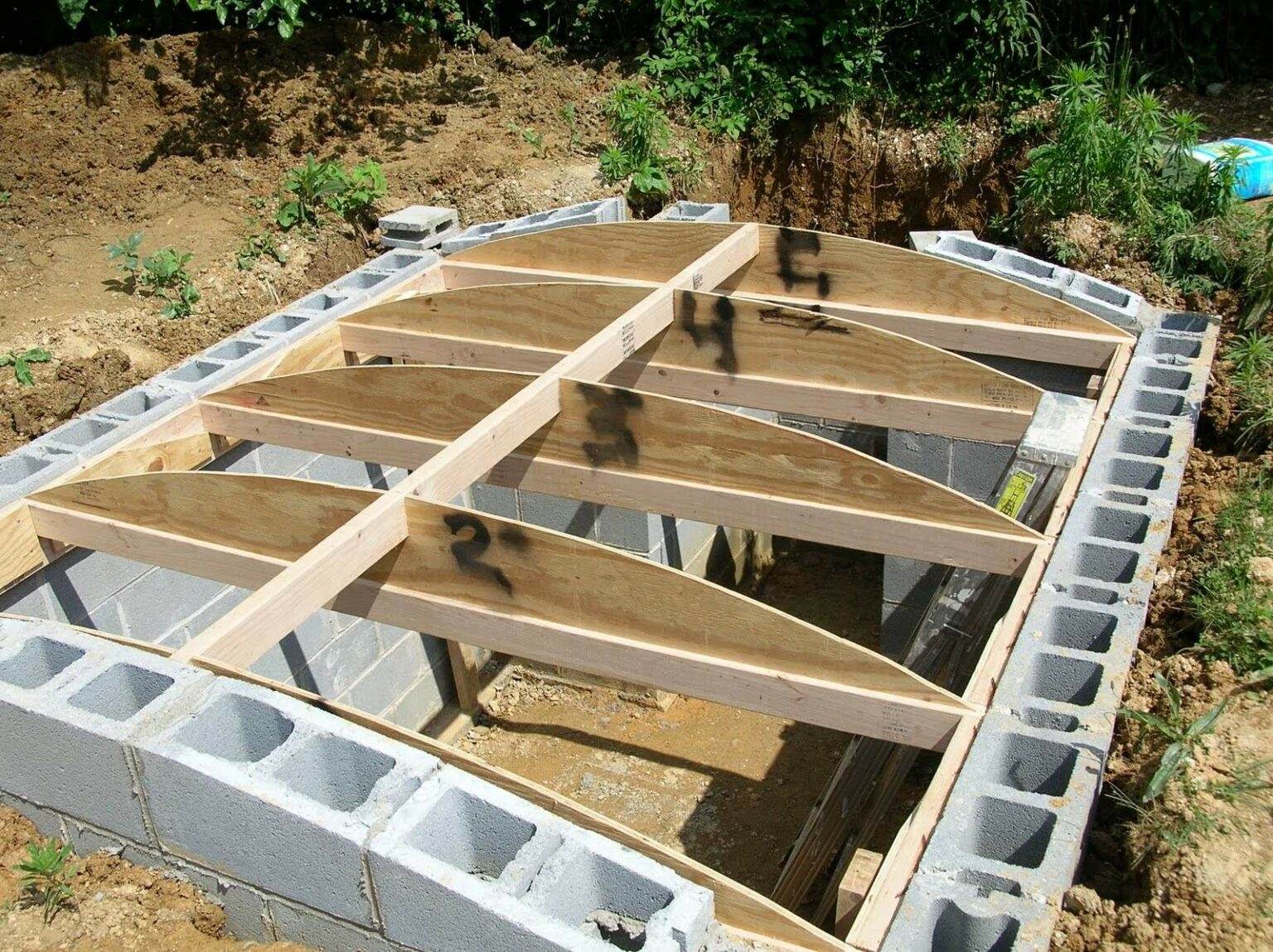 root cellar design under kitchen