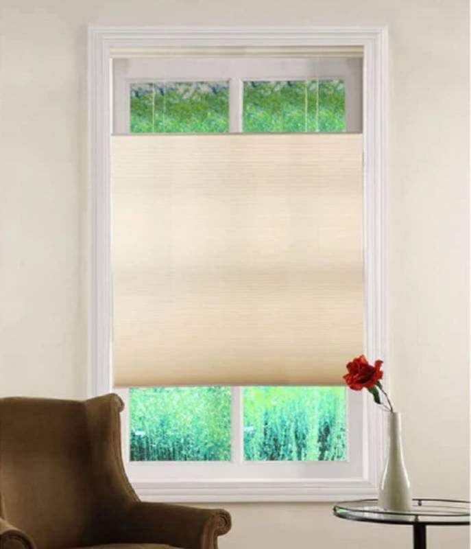 Top Down Bottom Up Ivory Cordless Honeycomb Cellular Shade