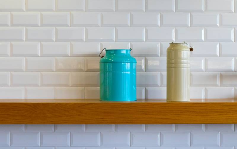 Hanging Shelves On Tile Wall Without Drilling Holes